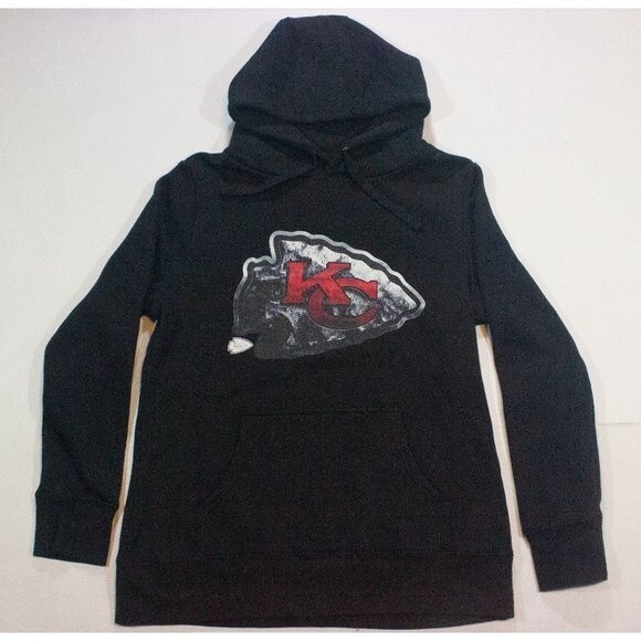 Kansas City Chiefs KC Tyrann MATHIEU #32 Black Pullover Hoodie Medium Fanatics - Picture 1 of 5